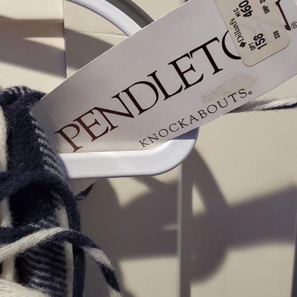 NWT Rare VINTAGE 100% Virgin Wool Plaid Maxi Skirt w Fringe Genuine Pendleton - Picture 4 of 7